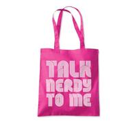 Talk Nerdy To Me Geek Nerdy Tote Shopping Bag 10 Litres Capacity 42 x 38cm