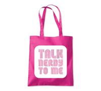Talk Nerdy To Me Nerd Geek Tote Shopping Bag 10 Litres Capacity 42 x 38cm