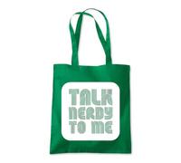 Talk Nerdy To Me Nerd Geek Tote Shopping Bag 10 Litres Capacity 42 x 38cm