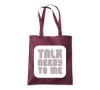 Talk Nerdy To Me Nerd Geek Tote Shopping Bag 10 Litres Capacity 42 x 38cm