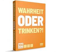Talk or toast!? - The unique drinking game - Drinking game with 100 cards - Drinking game - Card game - Party game for adults - from 18 years old - German Version