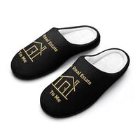 Talk Real Estate To Me Breathable Slippers Women Slip On Winter Warm House Slippers Shoes Bedroom 7-8(39-40