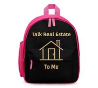 Talk Real Estate To Me Small Backpack Cute Mini Shoulder Bag 12.6 × 9.4 × 5.9 Inches Daypack