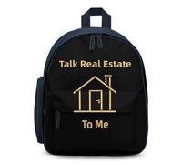 Talk Real Estate To Me Small Backpack Cute Mini Shoulder Bag 12.6 × 9.4 × 5.9 Inches Daypack