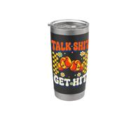 Talk Shit Get Hit Funny Sarcastic Boxing Stainless Steel Insulated Tumbler