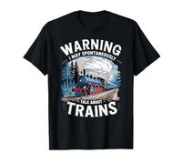 Talk Spontaneously about Model Trains Railway Enthusiast T-Shirt