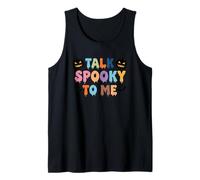 Talk Spooky to Me Halloween Statement Tank Top