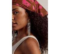 Talk Sweet Fringe Dangles at Free People in Silver & Tiger's Eye - female