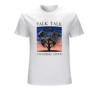 Talk Talk Laughing Stock Rock Unisex T-Shirt Graphic Printed Tee Mens White Shirt