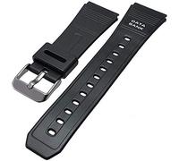Talk Time Black Rubber Watch Strap To Fit Casio Data Bank 22mm
