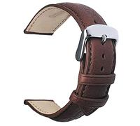 Talk Time Buffalo Grain Watch Strap Soft Calf Leather Brown (22mm)