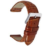 Talk Time Genuine Leather Crocodile Grain Watch Strap Light Brown Tan 18mm