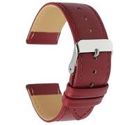 Talk Time Leather Watch Strap Glove Grain Red 30mm