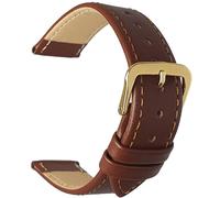 Talk Time Leather Watch Strap Tan 18mm