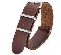 Talk Time NATO G10 Genuine Leather Watch Strap Brown (18mm)