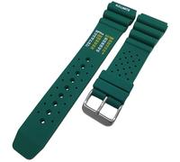 Talk Time ND Limits Silicone Watch Strap Divers Band 18mm-24mm (Green, 24mm)