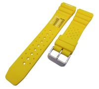 Talk Time ND Limits Silicone Watch Strap Divers Band 18mm-24mm (Yellow, 18mm)