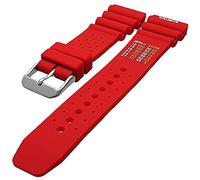 Talk Time ND Limits Silicone Watch Strap Divers Band Red 20mm
