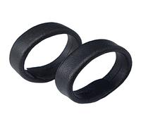 Talk Time Premium Black Leather Watch Strap Keeper Loop 18mm (Pack of 2)