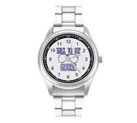 Talk to Me Goose Mens Watches Print Analog Quartz Watch Business Wristwatch Casual