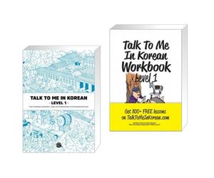 Talk To Me In Korean Level 1 Textbook + Workbook Set Korean Learning Book
