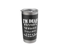 Talk to My Hands Deafness Sign Language Deaf Awareness Stainless Steel Insulated Tumbler