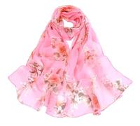 Talk To The Headscarf Printing Soft Ladies Scarves Scarf Wrap Peach Lighted One Size
