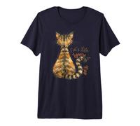 Talk to The Tail Funny Sassy Cat Tabby Feline Cattitude Premium T-Shirt