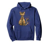 Talk To The Tail Funny Sassy Cat Tabby Feline Cattitude Pullover Hoodie
