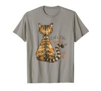 Talk to The Tail Funny Sassy Cat Tabby Feline Cattitude T-Shirt