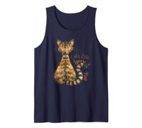 Talk to The Tail Funny Sassy Cat Tabby Feline Cattitude Tank Top