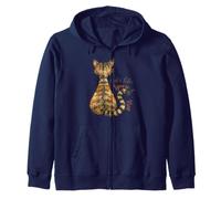 Talk To The Tail Funny Sassy Cat Tabby Feline Cattitude Zip Hoodie