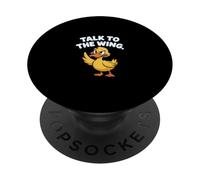 Talk To The Wing Funny Angry Duck Humor PopSockets Adhesive PopGrip