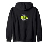 Talk Trivia To Me Funny Buff Zip Hoodie