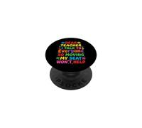 Talkative Student School Humor Dear Teacher Graphic PopSockets Adhesive PopGrip