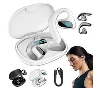 Talkbuds, 2025 New Talkbuds Translator, 144 Languages & Accents, 144 Languages High Accuracy Online Translation, Ai Translation Earbuds Real Time for Travel Business Learning (White)