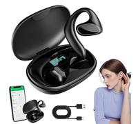 Talkbuds Translator, Ai Translation Earbuds Real Time, 144 Languages & Accents Two-Way Translator Bluetooth Headphones, Ipx5 Waterproof Earbuds, Touch Controls, for Travel Business Learning (Black)
