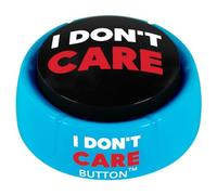 Talkie Toys Products I Don't Care Button - Plays 8 Hilarious I Don't Care Sayings - Funny Talking Button for IDC Moments, Office Humor and Stress Relief