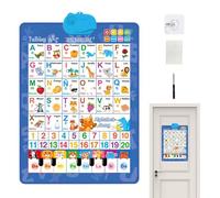 Talking ABC- Learning Poster | Alphabet Wall Chart, PVC, Electronic Components Interactive Learnings Tool Multiple Themes Fostering Early Cognitive Development Touch Interface