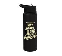 Talking About Antennas Funny Radio Engineer Stainless Steel Insulated Water Bottle