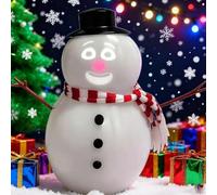 Talking Animated Blink Snowman with Built in Projector & Speaker, Interactive Dancing and Singing Christmas Snowman Decorations, Cute Christmas Decor, USB or Battery Powered