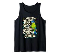 Talking Bird Comedian Curfew Tank Top
