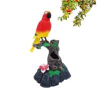 Talking Bird - Realistic Sparrow Electric Sound Activated | Interactive Cute Simulation Tree Branch Speech Repeat Office Garden Room Decorative Toy