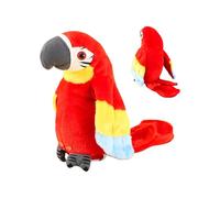 Talking Bird Toy, Cute Talking Parrot Toy, Electric Recording Learning Plush Parrot Learn To Talk Early Education For Speech Training Birthday Travel Outdoor Daycare Backyard Bedtime Nursery