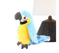 Talking Bird Toy, Cute Talking Parrot Toy, Electric Recording Learning Plush Parrot Learn To Talk Early Education For Speech Training Birthday Travel Outdoor Daycare Backyard Bedtime Nursery