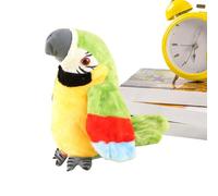 Talking Bird Toy | Plush Bird Speaking Tool - Interactive Twerking Repeating Parrot for Christmas Birthday Nursery Bedtime Backyard Outdoor Travel Daycare Classroom