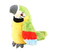 Talking Bird Toy, Plush Parrot Doll, Interactive Mimicry Pet, Responsive Voice Repeating Educational Model, Soft Dancing Birds, Fun Present for Speech Learning and Playtime 4.72x4.33x8.66 Inches