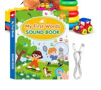 Talking Book Touch Sound English Speaking Learning | IRechargeable nteractive Books for 3+ Young Readers, Boys, Preschool, Home Reading, Christmas, Daily Activities