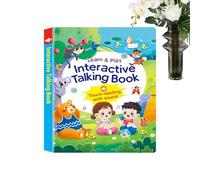 Talking Children's Book - Rechargeable Interactive Learning Toy for Vocabulary, Educational Learning Game Book - For Children on the Go, School, Car, Nursery and at Home