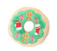 Talking Dog Toys, Interactive Squeaky Plush, 7 Inch Doll with Voice, Holiday Fabric for Plaything, Gingerbread Character with Festive Style, Puppy Present for Boredom Longevity of the Design